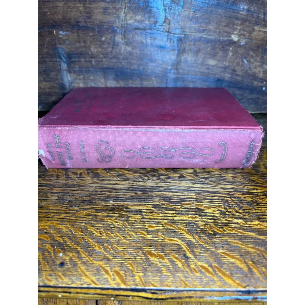 Gone With The Wind 1939 Hardcover Margaret Mitchell Macmillan Red Vintage Book
